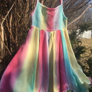 Breathtaking, NWT, Versatile, Pastel Rainbow. Dress, Monsoon of London. Age 3-4.